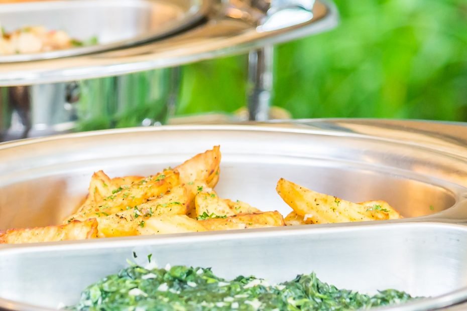 Selective focus point on Catering buffet food in restaurant
